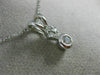 ESTATE .40CT ROUND CUT DIAMOND 18KT WHITE GOLD SOLITAIRE FLOATING PENDANT #6317