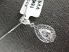 1.21CT DIAMOND 18K WHITE GOLD MARQUISE PEAR SHAPE & ROUND FLOATING PENDANT 26492