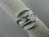 ESTATE WIDE .70CT DIAMOND 18K WHITE GOLD 3D HANDCRAFTED MULTI OPEN LEAF FUN RING