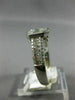 ESTATE 1.33CT DIAMOND 18KT WHITE GOLD 3D CLUSTER OCTAGON FRIENDSHIP PROMISE RING