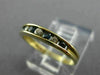 ESTATE .18CT DIAMOND & SAPPHIRE 14KT YELLOW GOLD CHANNEL ANNIVERSARY RING #18545