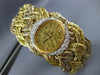 ESTATE LARGE BAUME & MERCIER .88CT DIAMOND 18KT TWO TONE GOLD WOVEN WATCH #25889
