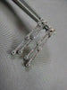 ANTIQUE 1.26CT ROUND DIAMOND 14KT W GOLD DROP HANGING EARRINGS ONE OF A KIND!!!!