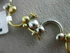 ESTATE 1.70CT DIAMOND 14K WHITE & YELLOW GOLD CLASSIC BEZEL WAVY NECKLACE 3283