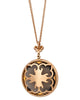LARGE 17.67CT MOCHA DIAMOND & AAA SMOKY TOPAZ 18KT ROSE GOLD 3D FILIGREE PENDANT