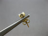 ESTATE SMALL .25CT DIAMOND 14K WHITE GOLD CLUSTER INVISIBLE FLOWER STUD EARRINGS