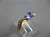 1.0CT DIAMOND & AAA TANZANITE 18K YELLOW GOLD OVAL & EMERALD CUT FUN RING #28032