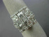 ESTATE LARGE 1.87CT DIAMOND 18KT WHITE GOLD 3D SQUARE CLUSTER ANNIVERSARY RING