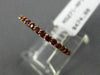 ESTATE .43CT RUBY 14KT ROSE GOLD CLASSIC SEMI ETERNITY WEDDING ANNIVERSARY RING