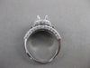 ESTATE .78CT DIAMOND 14K WHITE GOLD PAVE HALO SEMI MOUNT ENGAGEMENT RING #21349