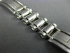ESTATE WIDE & LONG 14KT WHITE GOLD HANDCRAFTED ITALIAN MENS BRACELET #22779
