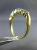 ESTATE 1.0CT DIAMOND 14KT YELLOW GOLD ROUND 5 STONE SHARE PRONG ANNIVERSARY RING