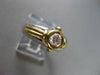 ESTATE .33CT DIAMOND 14KT TWO TONE GOLD SOLITAIRE BEZEL ENGAGEMENT RING #22426