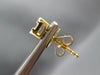 ESTATE .50CT DIAMOND 18KT YELLOW GOLD ROUND & BAGUETTE CLUSTER SQUARE EARRINGS