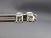 ESTATE .40CT DIAMOND 14KT WHITE GOLD 3D CLASSIC SOLITAIRE STUD EARRINGS #17279