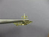 ESTATE LARGE .83CT DIAMOND 14KT YELLOW GOLD ETOILE CIRCULAR OPEN FLAME EARRINGS