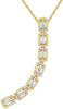 .46CT DIAMOND 14KT YELLOW GOLD ROUND & BAGUETTE MULTI SQUARE OCTAGON FUN PENDANT