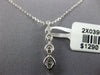 ESTATE .33CT DIAMOND 14KT WHITE GOLD 3D CLASSIC JOURNEY LOVE FLOATING PENDANT