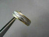 ESTATE WIDE 18KT WHITE & YELLOW GOLD HAND CRAFTED MENS WEDDING ANNIVERSARY RING