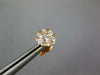 ESTATE .69CT DIAMOND 18KT ROSE GOLD 3D CLUSTER FLOWER STAR STUD EARRINGS