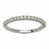 ESTATE .36CT DIAMOND 18KT WHITE GOLD SEMI ETERNITY SHARE PRONG ANNIVERSARY RING