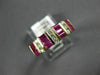 ESTATE 1.24CT DIAMOND & AAA RUBY 14KT YELLOW GOLD 3D CLASSIC ANNIVERSARY RING