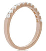 .54CT DIAMOND 14KT ROSE GOLD 3D ROUND 11 STONE SEMI ETERNITY ANNIVERSARY RING