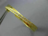 ESTATE LARGE .61CT ROUND DIAMOND 18K YELLOW GOLD 3D CLASSIC X HOOP LOVE EARRINGS