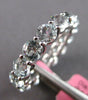 4.99CT AAA AQUAMARINE 14KT WHITE GOLD 3D ROUND CLASSIC ETERNITY ENGAGEMENT RING