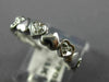ESTATE .50CT DIAMOND 14KT WHITE GOLD MULTI HEART 3/4TH ETERNITY LOVE RING #20364