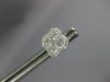 ESTATE .78CT DIAMOND 14KT WHITE GOLD CLASSIC 4 LEAF CLOVER FLOWER STUD EARRINGS