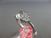 GIA 2.46CT WHITE & GRAY DIAMOND 18KT WHITE GOLD CUSHION & TRILLION 3 STONE RING