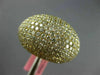 EXTRA LARGE 8.04CT DIAMOND 18KT YELLOW GOLD 3D DOME SHAPE PAVE ANNIVERSARY RING