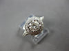 LARGE 1.14CT DIAMOND 14K WHITE GOLD 3D CLASSIC ROUND DOUBLE HALO ENGAGEMENT RING