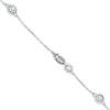 ESTATE 1.50CT DIAMOND 14KT WHITE GOLD 3D CLASSIC BY THE YARD LOVE NECKLACE