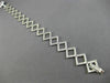 ESTATE WIDE 4.50CT DIAMOND 18K WHITE GOLD  CLASSIC OPEN SQUARE TENNIS BRACELET
