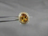 ANTIQUE LARGE 2.96CTW CITRINE DIAMOND 14KT Y GOLD RING