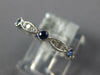 .59CT DIAMOND & AAA SAPPHIRE 18KT WHITE GOLD ETERNITY FILIGREE ANNIVERSARY RING