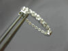 ESTATE .50CT DIAMOND 14KT WHITE GOLD 3D CLASSIC OVAL INSIDE OUT HOOP EARRINGS