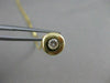 ESTATE ROUND DIAMOND ETOILE SOLITAIRE 14K GOLD FLOATING NECKLACE BOX CHAIN #3356
