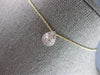 ESTATE .17CT DIAMOND 14KT YELLOW GOLD ROUND & BAGUETTE CLUSTER TEAR DROP PENDANT