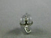 ESTATE .22CT DIAMOND 14KT WHITE GOLD 3D CLASSIC JOURNEY HANGING STUD EARRINGS