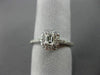 ESTATE .56CT DIAMOND 14KT WHITE GOLD 3D SEMI ETERNITY WEDDING ANNIVERSARY RING