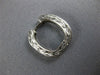 ANTIQUE .36CT DIAMOND 18KT WHITE GOLD SQUARE FILIGREE HUGGIE HOOP EARRINGS #7531