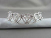 ANTIQUE 4.01CTW WIDE FILIGREE 14KT DIAMOND TRIANGLE BRACELET AMAZING!!!!