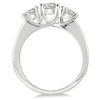 ESTATE 2.0CT DIAMOND 14KT WHITE GOLD ROUND 3 STONE LUDICA ANNIVERSARY RING