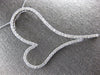 EXTRA LARGE 1.89CT DIAMOND 14K WHITE GOLD ROUND OPEN HEART LOVE FLOATING PENDANT