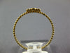 ESTATE SMALL .03CT DIAMOND 18KT YELLOW GOLD 3D CLASSIC 3 STONE BEADED FUN RING
