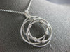 ESTATE LARGE .40CT DIAMOND 18KT WHITE GOLD CIRCULAR FLOWER ETOILE MESH PENDANT