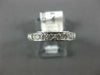 ESTATE .35CT DIAMOND 14KT WHITE GOLD ROUND HEART FILIGREE ANNIVERSARY RING #1208